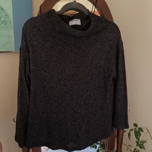Black Mock Neck Sweater